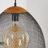 WESA Pendant Light dark brown, matt nickel, 1-light source