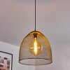 WESA Pendant Light dark brown, matt nickel, 1-light source