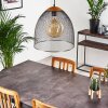 WESA Pendant Light dark brown, matt nickel, 1-light source