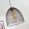 WESA Pendant Light dark brown, matt nickel, 1-light source
