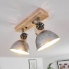 ORNY Ceiling Light brown, galvanized, 2-light sources