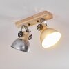 ORNY Ceiling Light brown, galvanized, 2-light sources