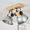 ORNY Ceiling Light brown, galvanized, 2-light sources