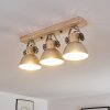 ORNY Ceiling Light brown, galvanized, 3-light sources
