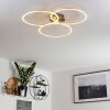 JOHSA Ceiling Light LED matt nickel, silver, 3-light sources