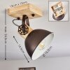ORNY Ceiling Light brown, black, 1-light source