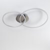 JOHSA Ceiling Light LED matt nickel, silver, 2-light sources
