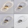 JOHSA Ceiling Light LED matt nickel, silver, 2-light sources