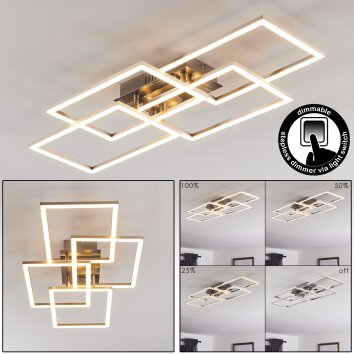CHEKA Ceiling Light LED aluminium, 4-light sources