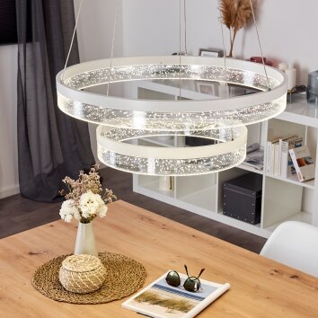 LEZHA Pendant Light LED white, 2-light sources