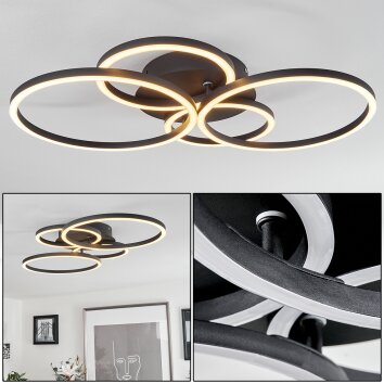 MALANJE Ceiling Light LED black, 4-light sources