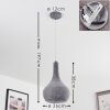 ALENHOVEN Pendant Light grey, 1-light source