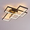 GHANA Ceiling Light LED black, 3-light sources, Remote control, Colour changer