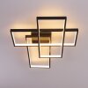 GHANA Ceiling Light LED black, 3-light sources, Remote control, Colour changer