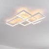 GHANA Ceiling Light LED white, 4-light sources, Remote control, Colour changer
