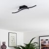 LETALA Ceiling Light LED black, 2-light sources