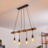 TIRANA Pendant Light brown, black, 4-light sources