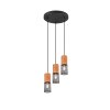 Trio TOSH Pendant Light black, 3-light sources
