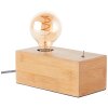 Brilliant ARMENA Table lamp Dark wood, 1-light source