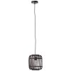Brilliant WOODROW Pendant Light Dark wood, black, 1-light source