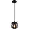 Brilliant CROSSTOWN Pendant Light Dark wood, black, 1-light source