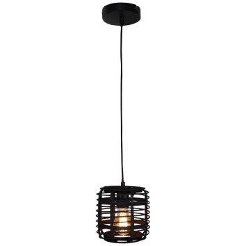 Brilliant CROSSTOWN Pendant Light Dark wood, black, 1-light source