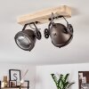 HERFORD Ceiling Light Light wood, 2-light sources