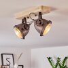 HERFORD Ceiling Light Light wood, 2-light sources