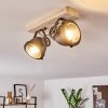 HERFORD Ceiling Light Light wood, 2-light sources