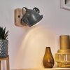 HERFORD Wall Light grey, Light wood, 1-light source