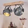 HERFORD Ceiling Light grey, Light wood, 2-light sources