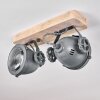 HERFORD Ceiling Light grey, Light wood, 2-light sources