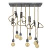 GRAAUW Pendant Light brown, grey, 7-light sources