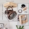 HERFORD Ceiling Light Light wood, copper, 1-light source