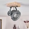 HERFORD Ceiling Light grey, Light wood, 1-light source