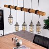 ADAMA Pendant Light Dark wood, black, 5-light sources