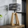 BEILEN Table lamp Dark wood, 1-light source