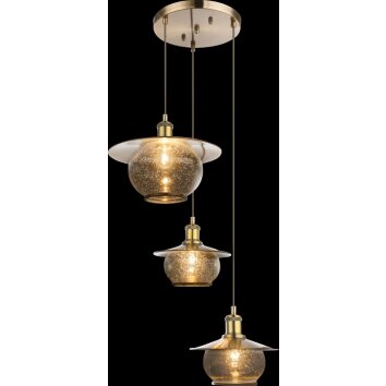 Globo NEVIS Pendant Light bronze, 3-light sources