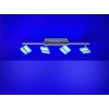 Leuchten-Direkt LOLASMART-SABI Ceiling Light LED matt nickel, 4-light sources, Remote control, Colour changer