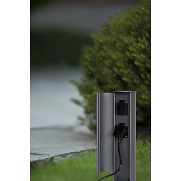 Lucide lights Steckdose outdoor socket anthracite