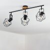 MARACAMBO Ceiling Light Dark wood, black, 3-light sources