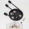 TRAVESIAS Ceiling Light black, 3-light sources