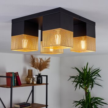 ARMENIE Ceiling Light gold, brass, black, 4-light sources
