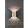 Nordlux FOLD Outdoor Wall Light LED brass, 2-light sources