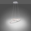 Paul Neuhaus ALESSA Pendant Light LED silver, 2-light sources, Remote control