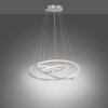 Paul Neuhaus ALESSA Pendant Light LED silver, 3-light sources, Remote control