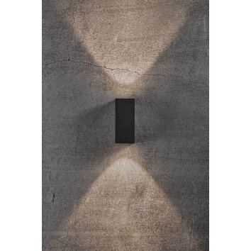 Nordlux ASBOL Outdoor Wall Light LED black, 2-light sources
