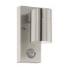 Eglo RIGA Outdoor Wall Light LED stainless steel, 1-light source, Motion sensor