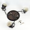 PRESA Ceiling Light bronze, cream, 3-light sources
