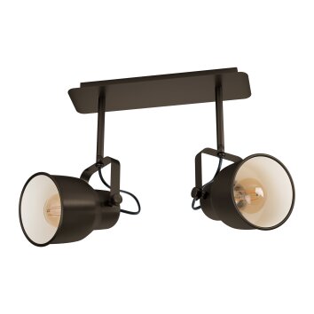 Eglo MITCHLEY Ceiling Light bronze, cream, 2-light sources